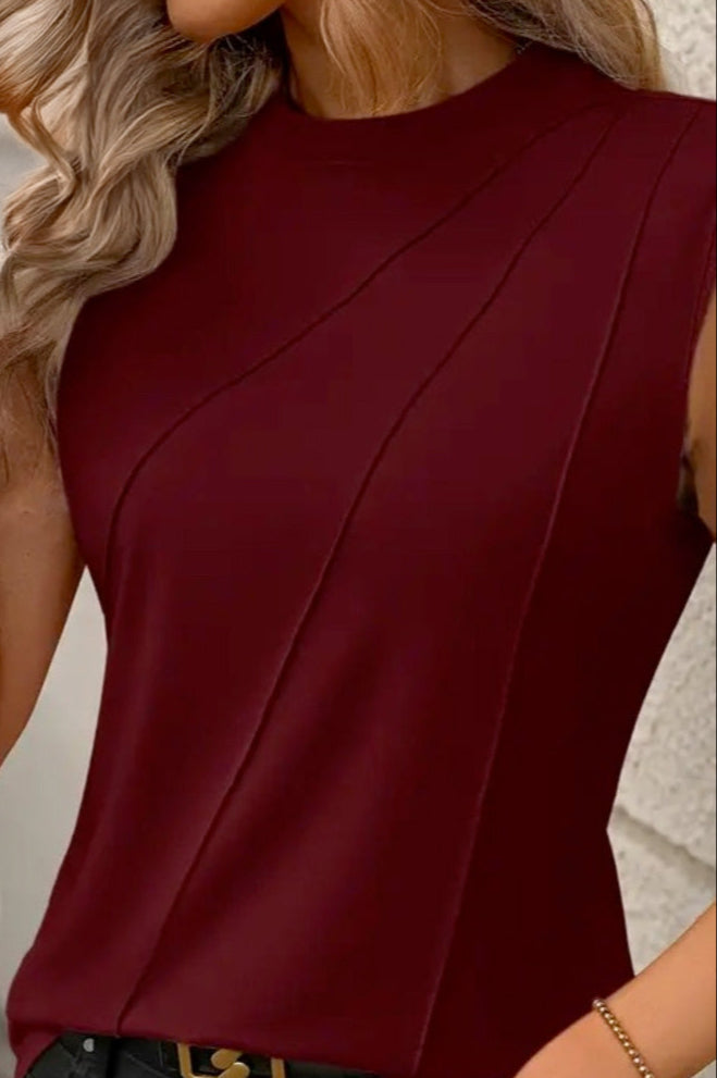 Round Neck Sleeveless Tank