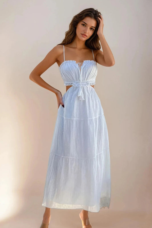 Tie Back Cami Midi Dress