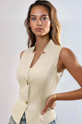 Button Down Vest Coat