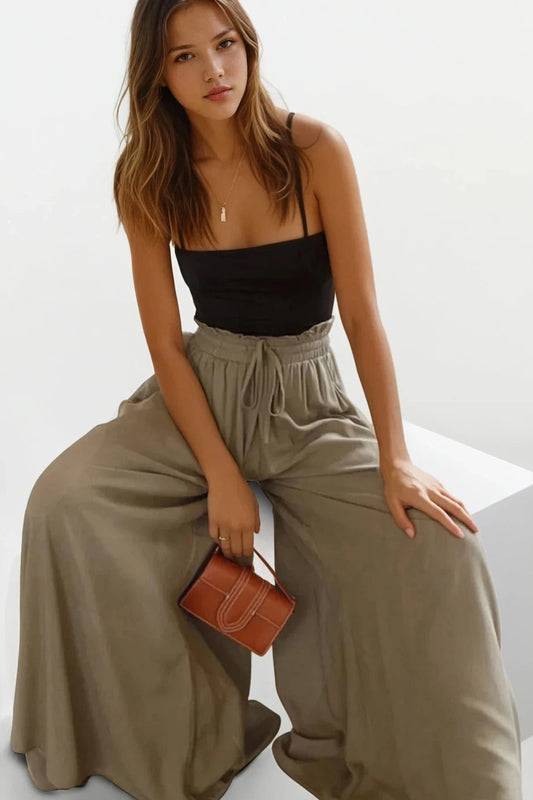 Wide Leg Pants with Pockets