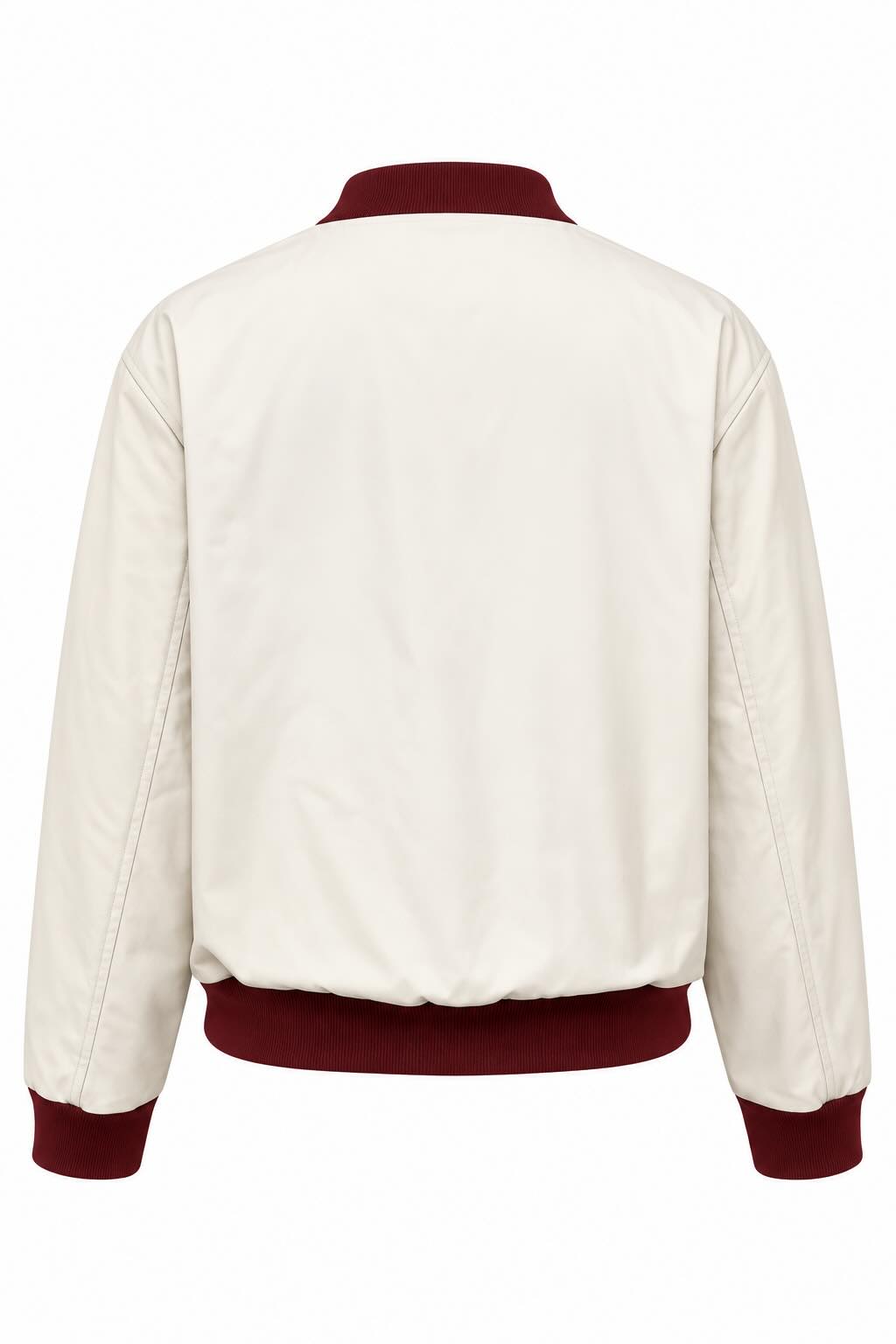 Contrast Trim Zip Up Jacket