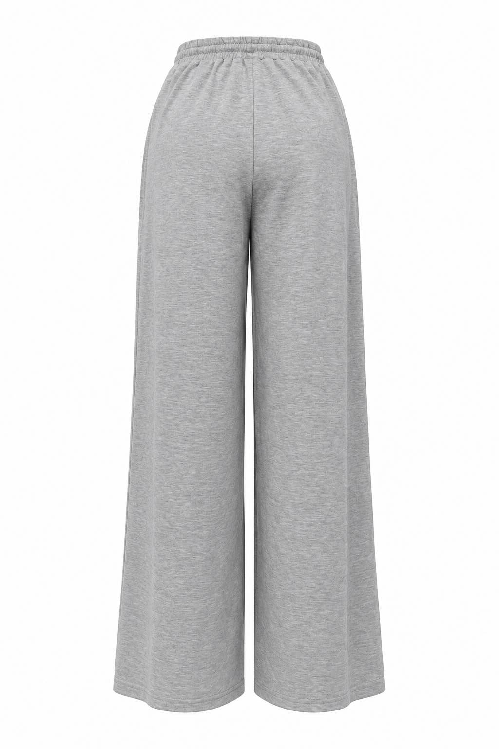 Drawstring Wide-Leg Sweatpants