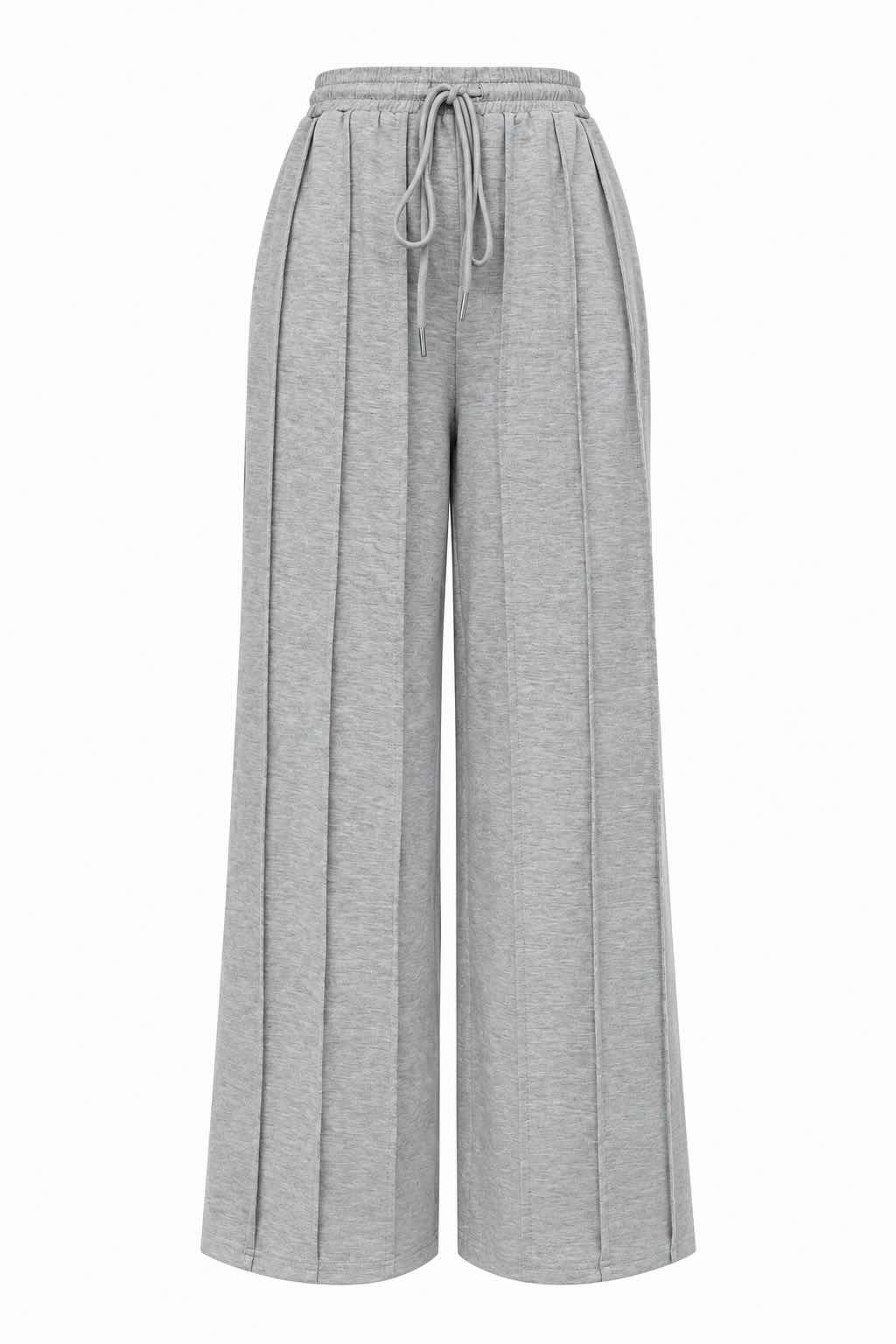 Drawstring Wide-Leg Sweatpants