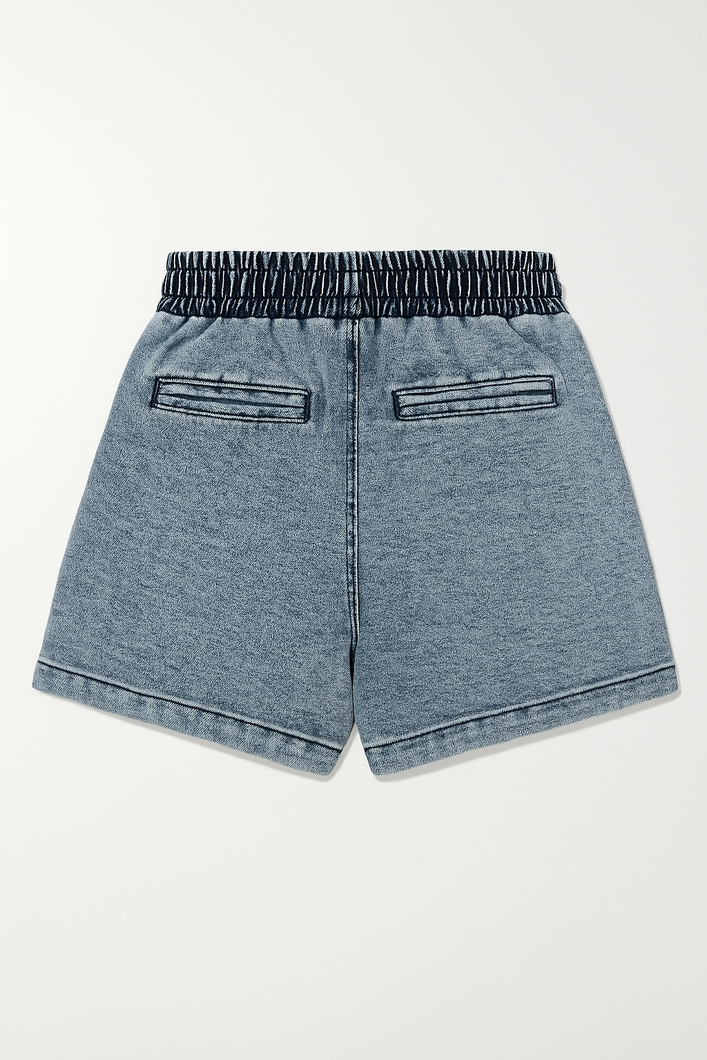 Drawstring High Waist Pocketed Denim Shorts