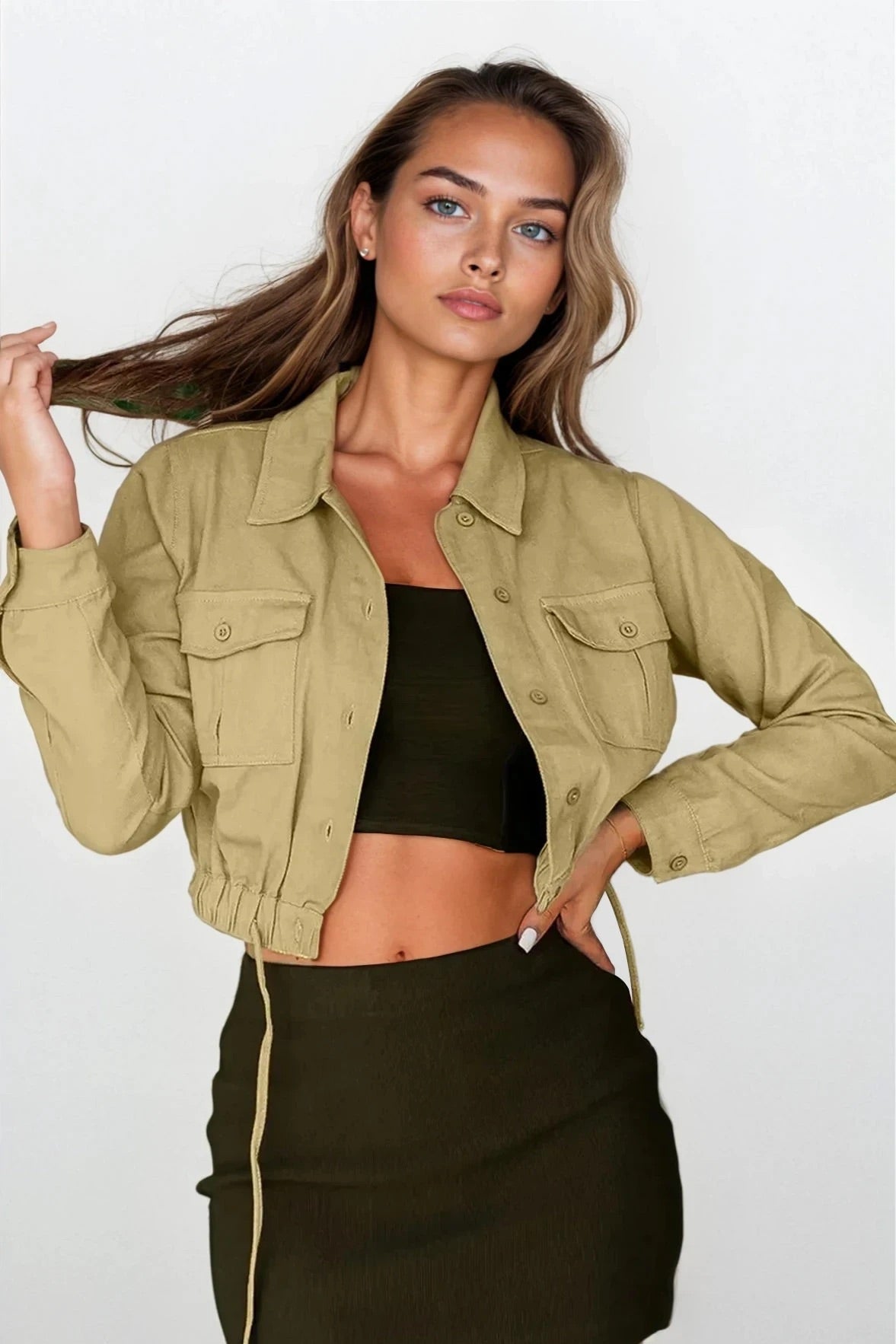 Button Up Long Sleeve Jacket