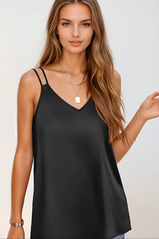V-Neck Double Spaghetti Straps Cami
