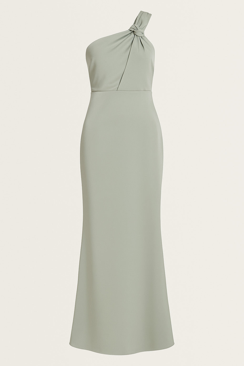 Knotted Single Shoulder Maxi Dress