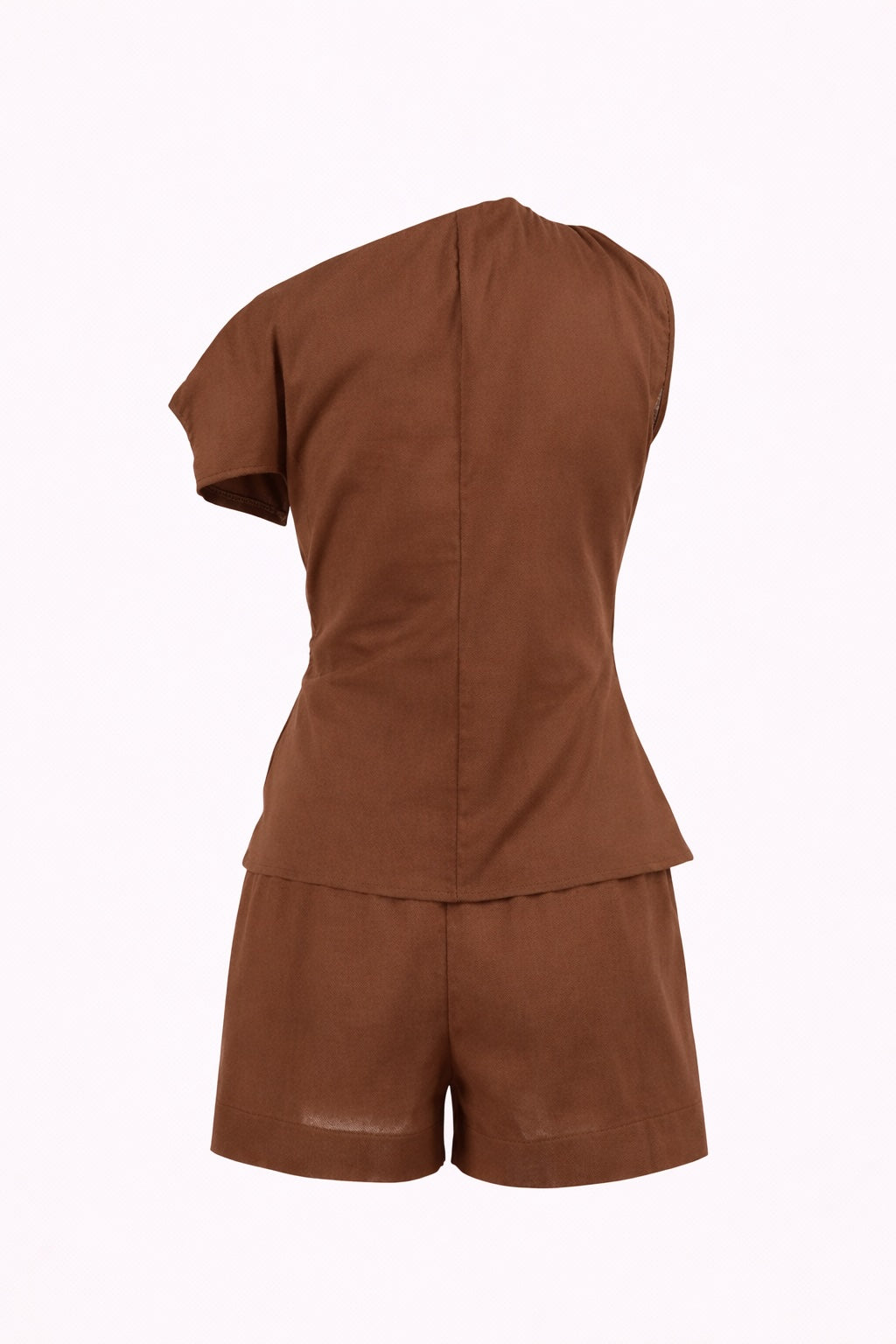 One-Shoulder Top and Shorts Set