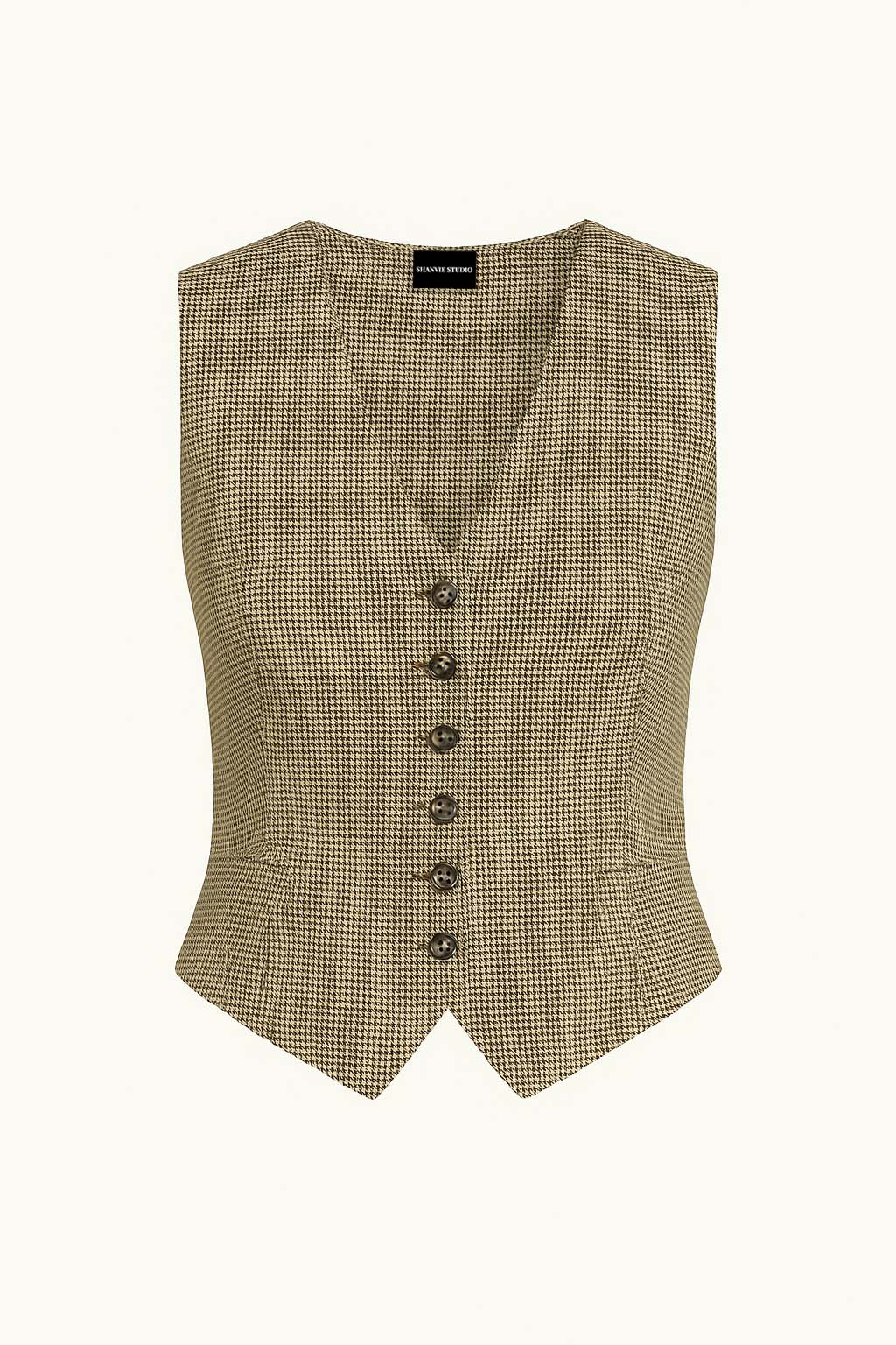 Plaid Button Down Vest