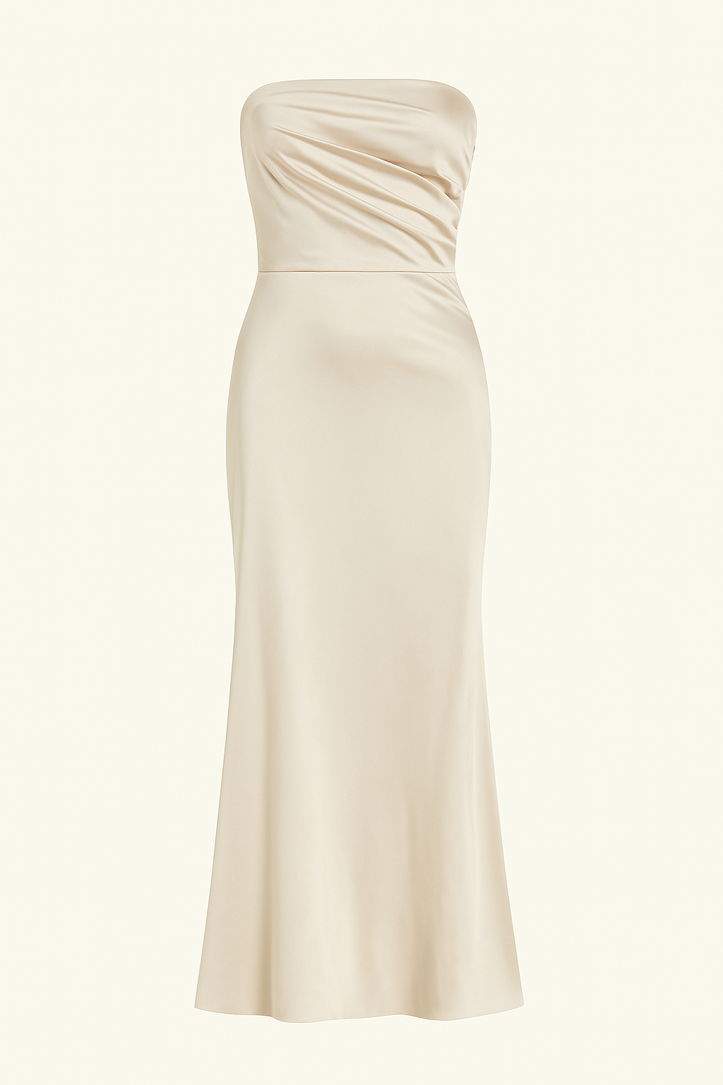 Ruched Tube Maxi Dress