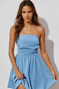 Ruched Tube Mini Dress