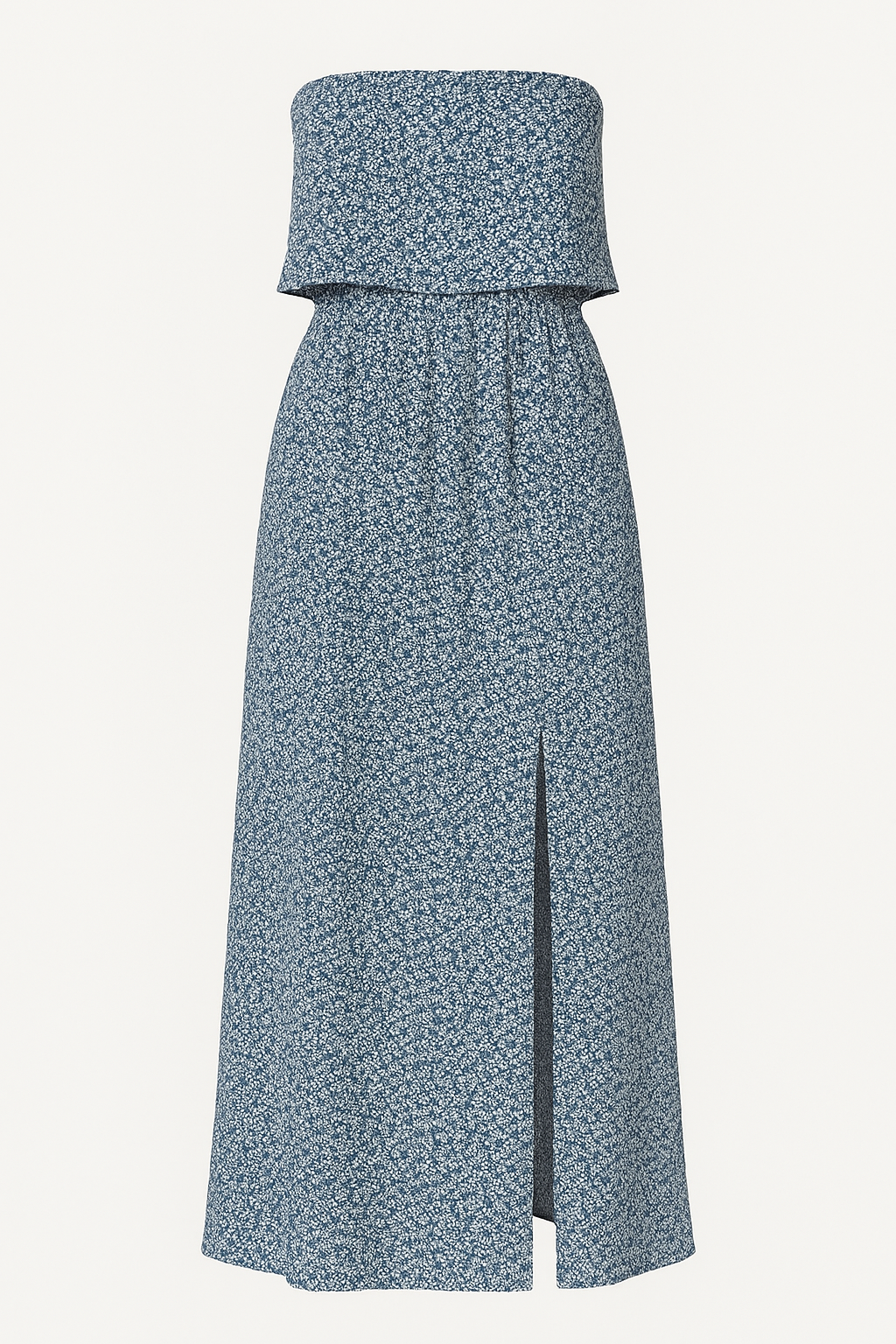 Strapless Split Maxi Dress