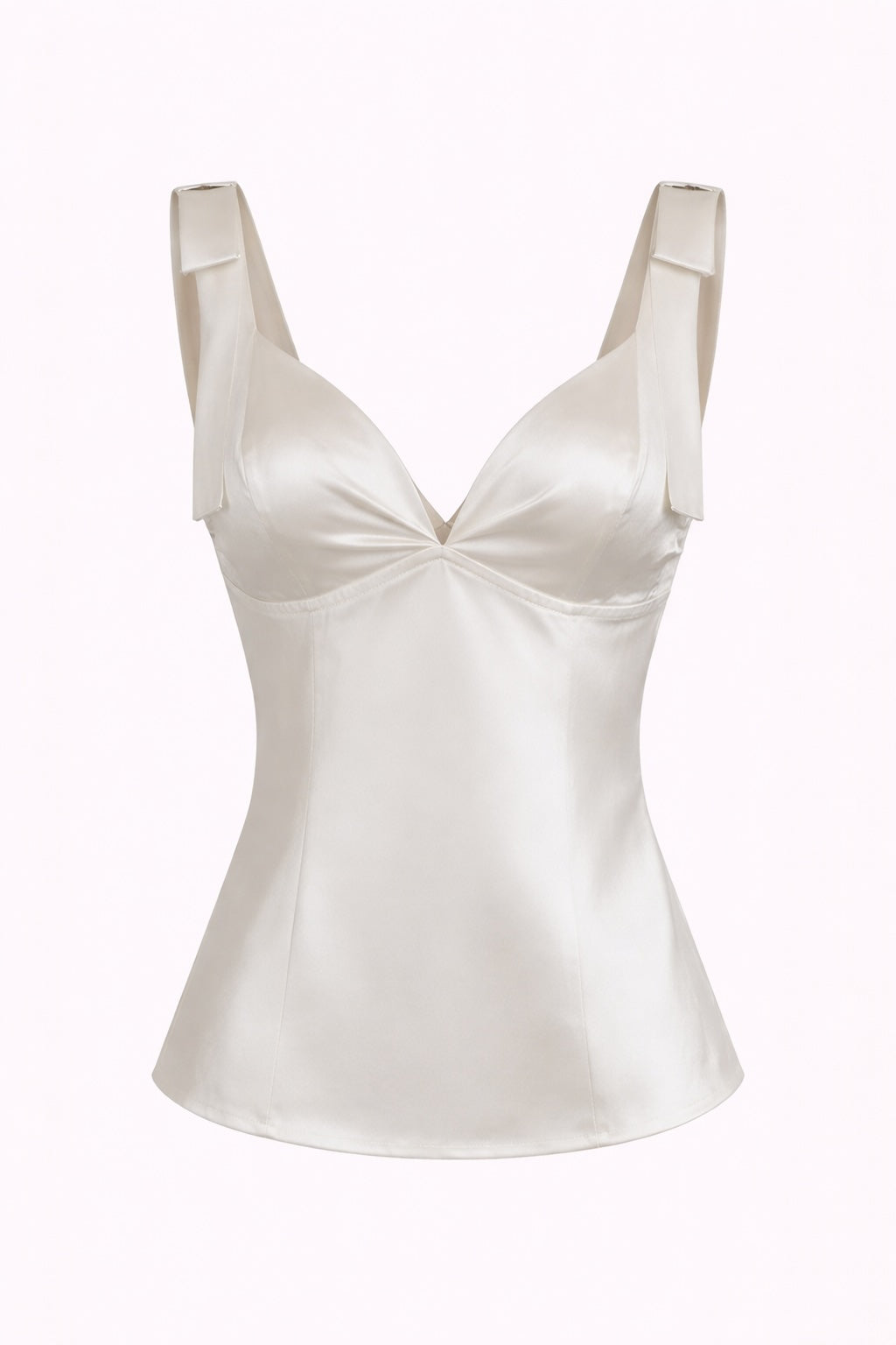 Tie-Shoulder Satin Cami
