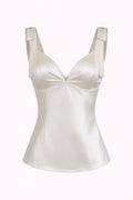 Tie-Shoulder Satin Cami