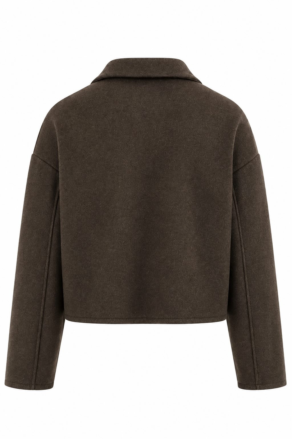 Zip Up Dropped Shoulder Jacket