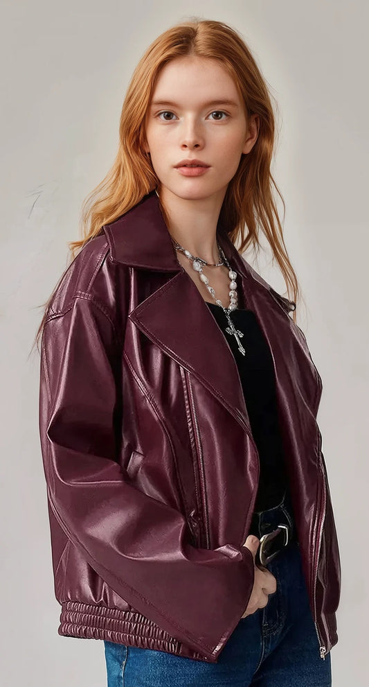 Zip Up Drop Shoulder Jacket