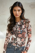Mock Neck Long Sleeve Top