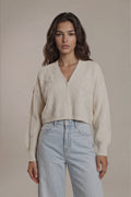 Four-Leaf Clover Open Front Cardigan
