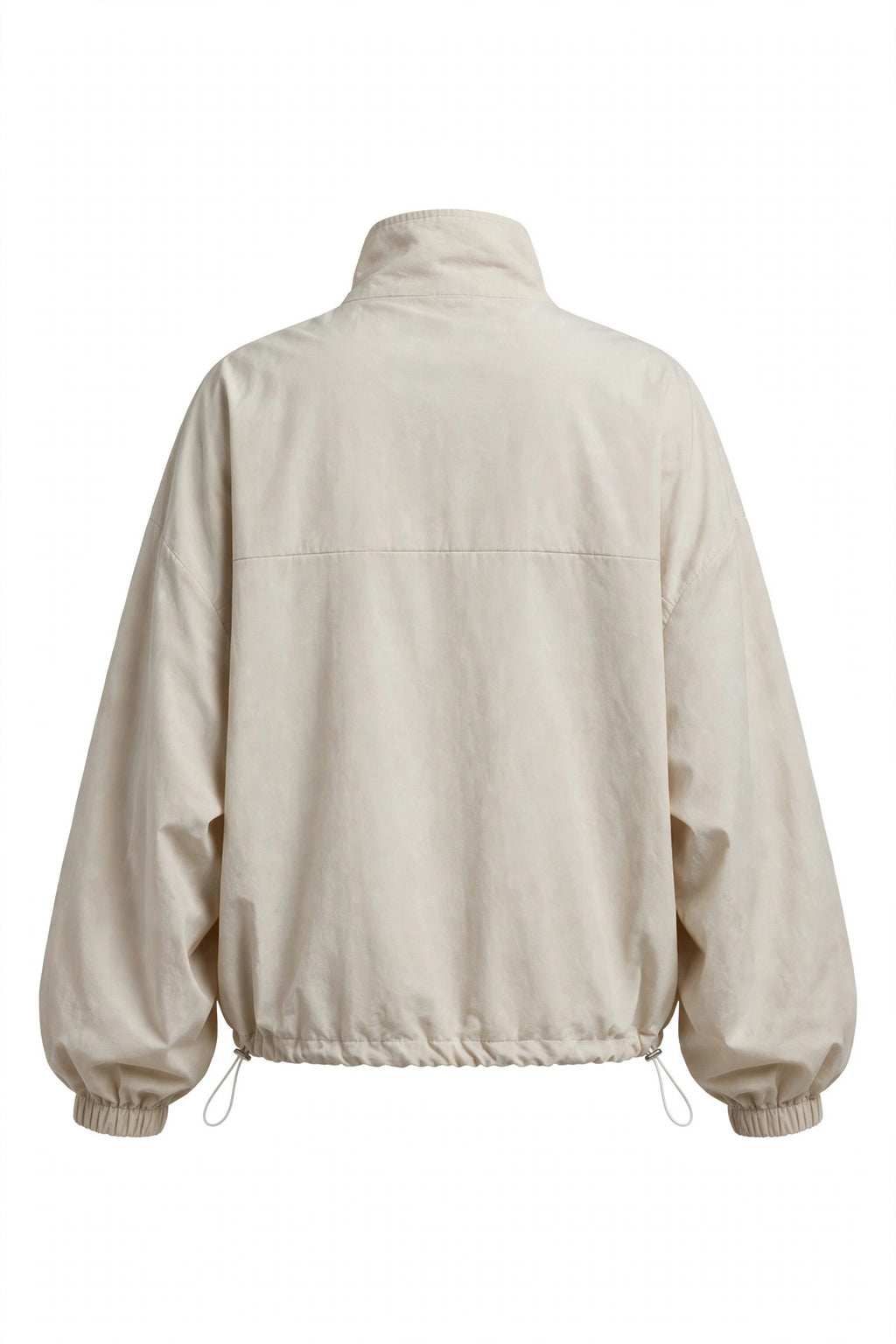 Zip-Up Dropped Shoulder Jacket
