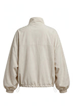 Zip-Up Dropped Shoulder Jacket