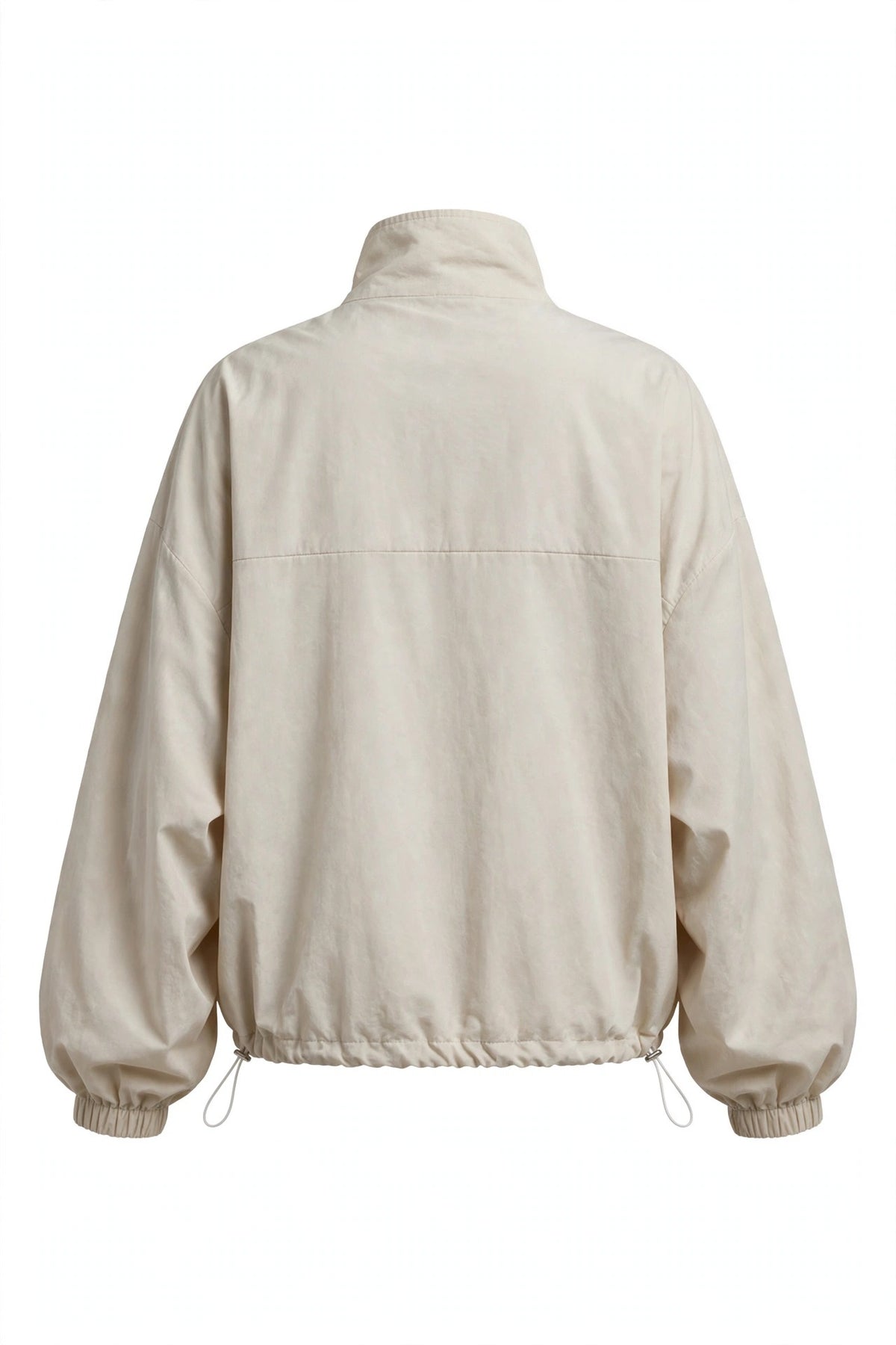 Zip-Up Dropped Shoulder Jacket