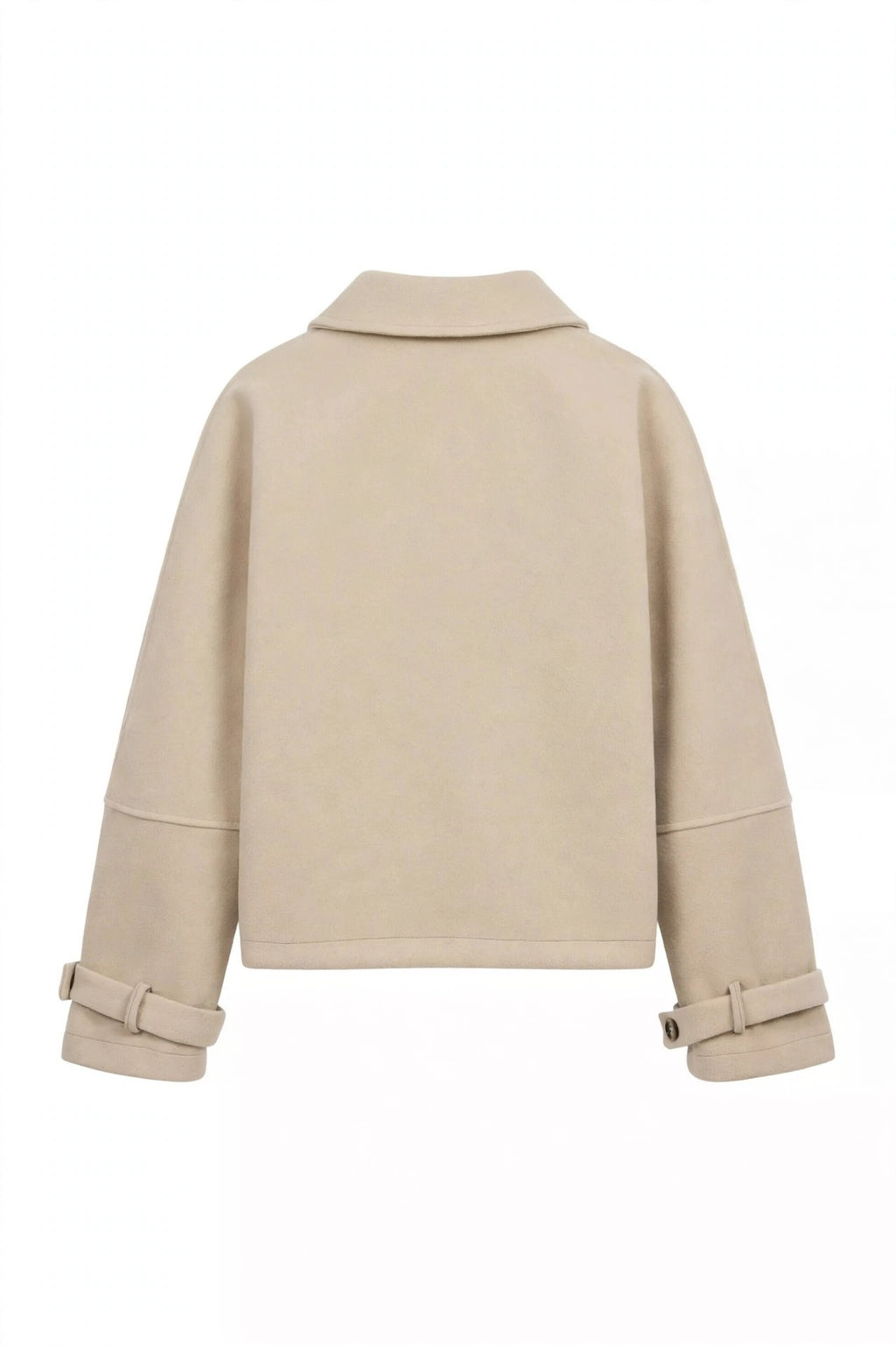 Collared Neck Button Up Jacket