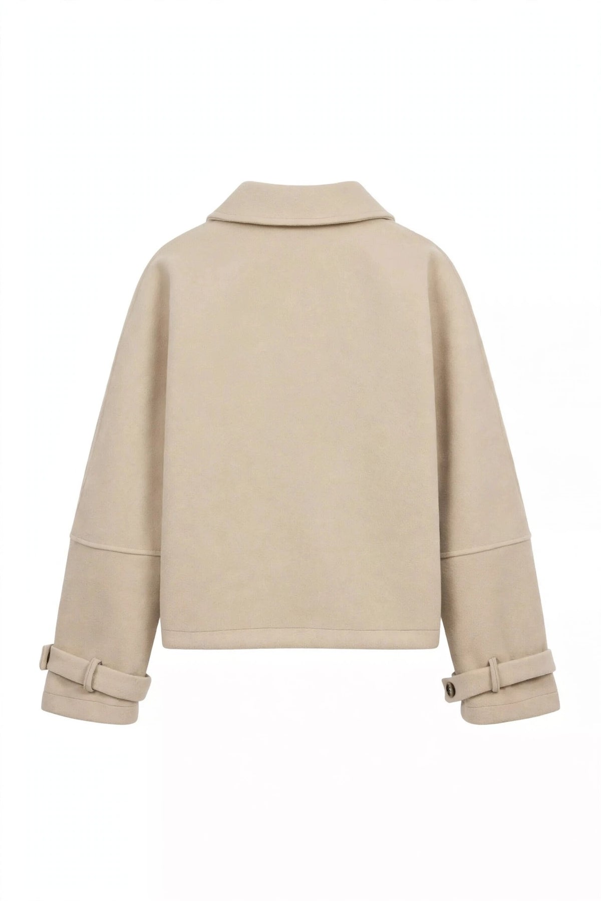 Collared Neck Button Up Jacket