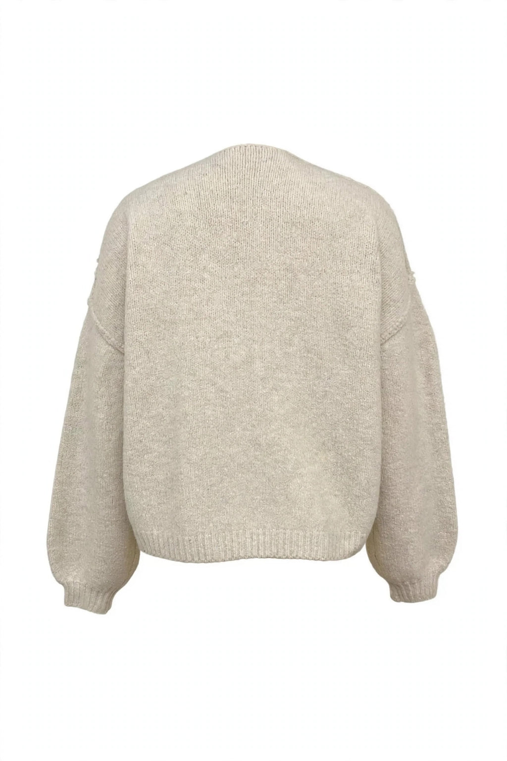Open Front Dropped Shoulder Cardigan