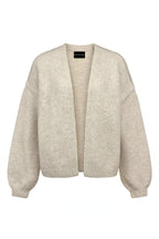 Open Front Dropped Shoulder Cardigan