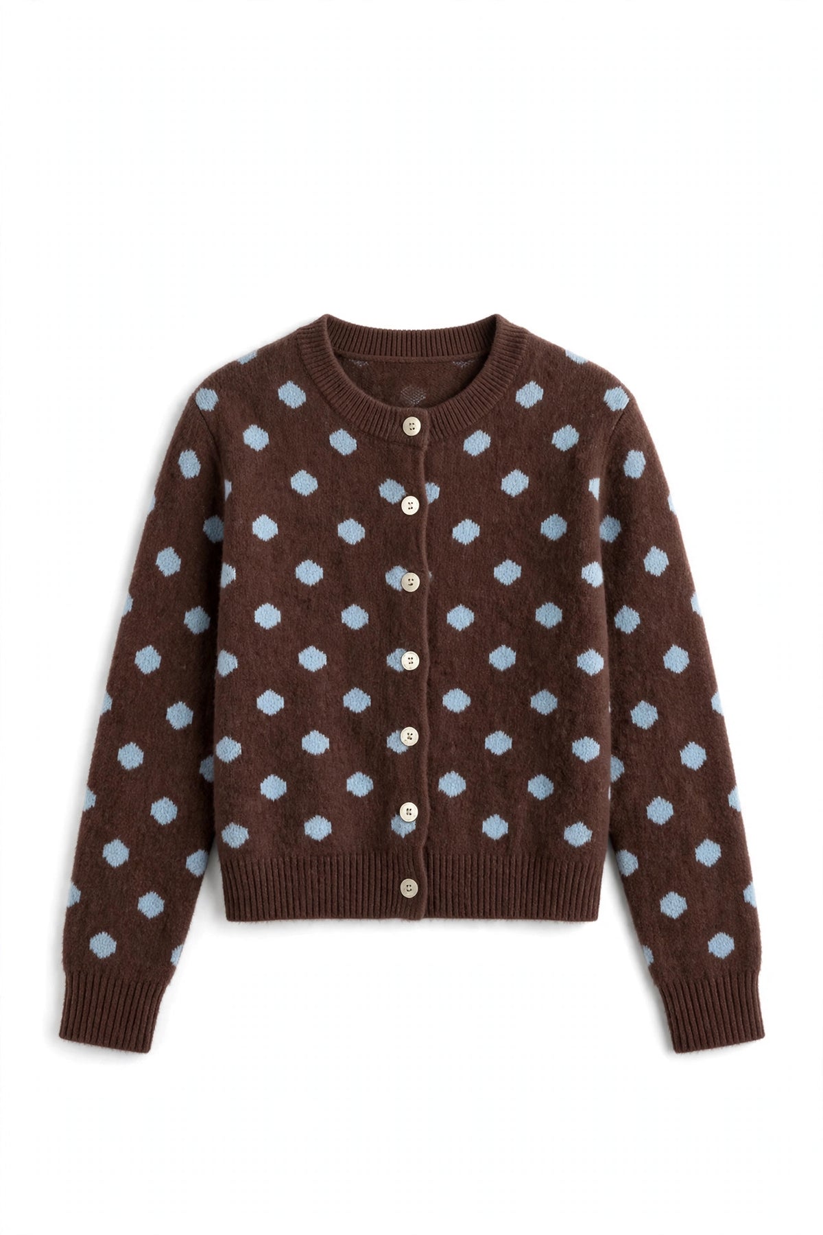 Polka Dot Button Up Cardigan