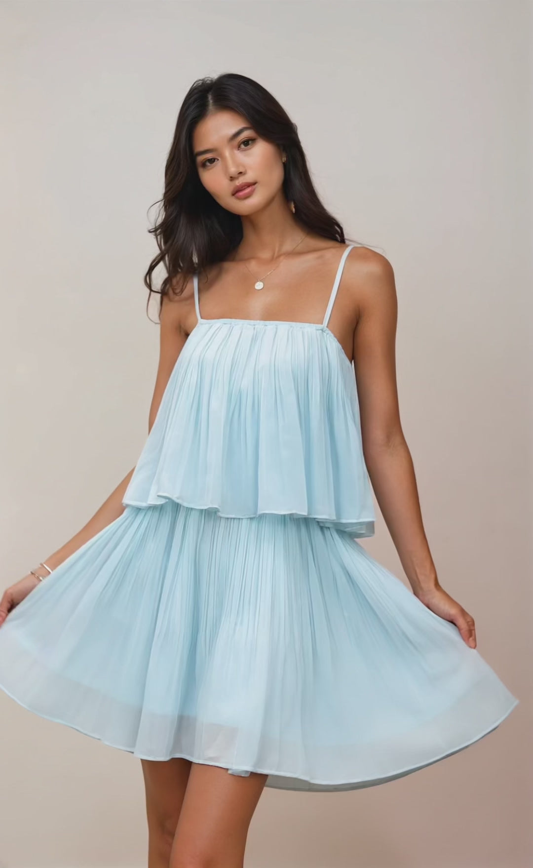Ruched Spaghetti Strap Romper